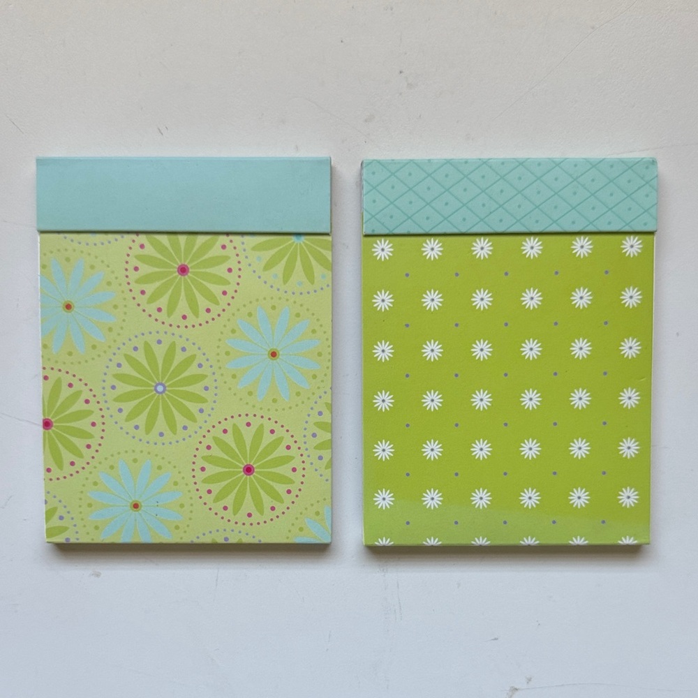 Floral and Geometric Notepad Set